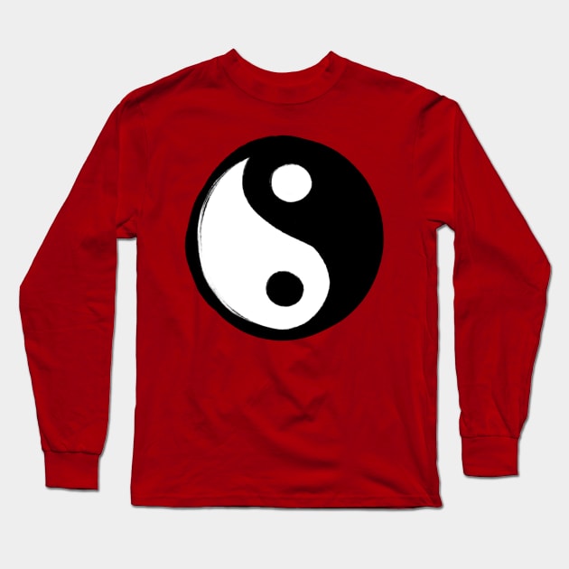 Yinyang Orb Long Sleeve T-Shirt by bubbsnugg